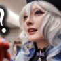 【原神コスプレエロ動画】原神の同人リアルイベントに潜入したらミニゲームの難易度バグってた時のフリーナ様（個人差あり）【コスプレ】#hoyofair #灼熱の音楽祭