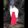 【巫女コスプレエロ動画】長府庭園でコスプレ